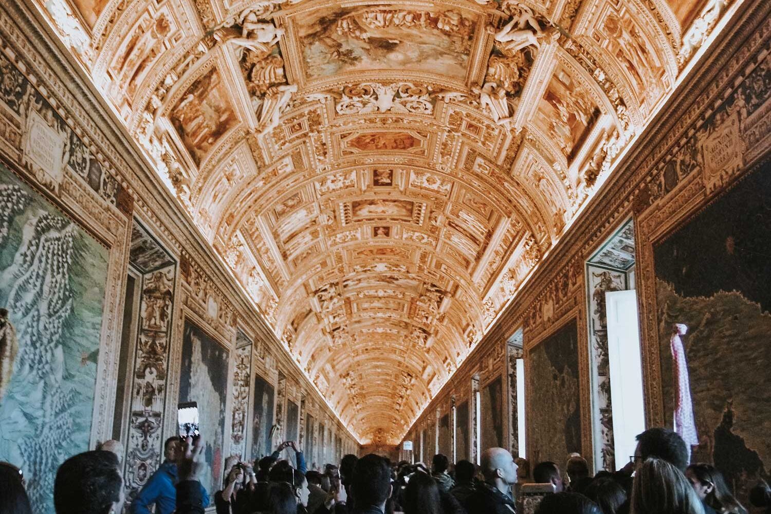 Rome Vatican Museums gold wall